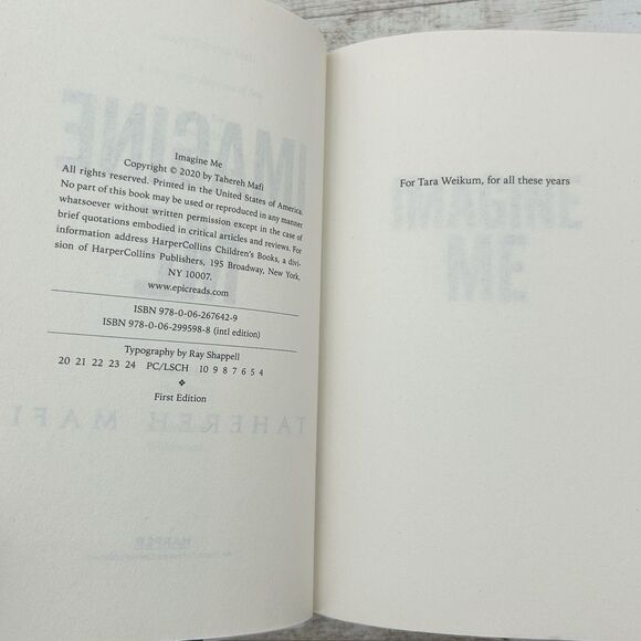 Imagine Me by Tahereh Mafi (2020, Hardcover) Book #6 in the Shatter Me series - Picture 3 of 4